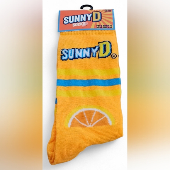 SunnyD Other - SunnyD Men's Crew Socks, Shoe Size 6-12. New!